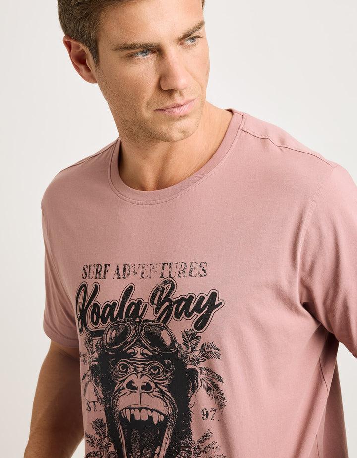 Koala Bay Camiseta Manga Corta Rosa Ceniza - Monquecito