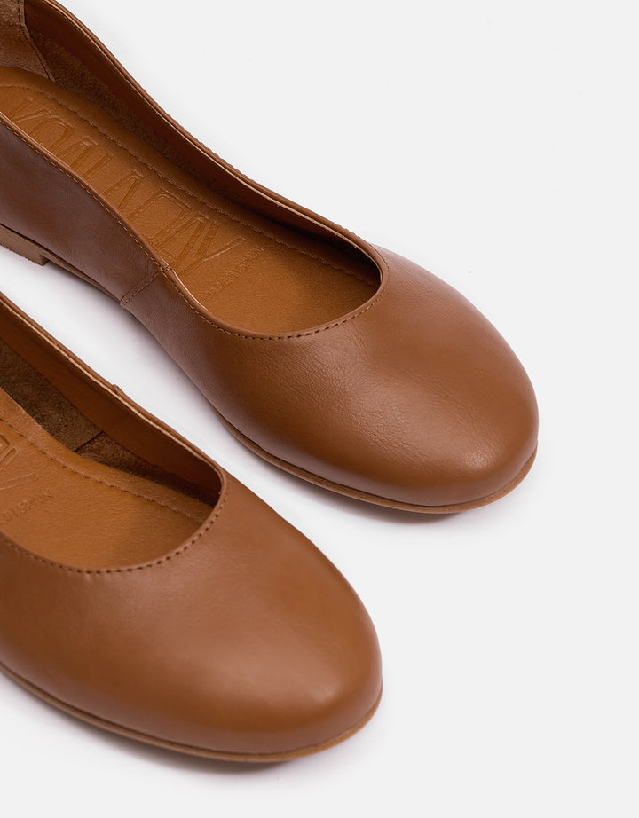 Koala Bay Bailarinas Cuero Punta Redondeada - Zentia