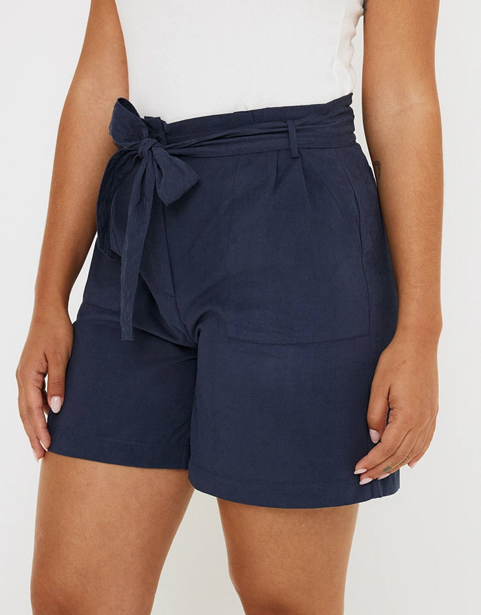 Koala Bay Bermuda Corta Con Cinturón - Valiana