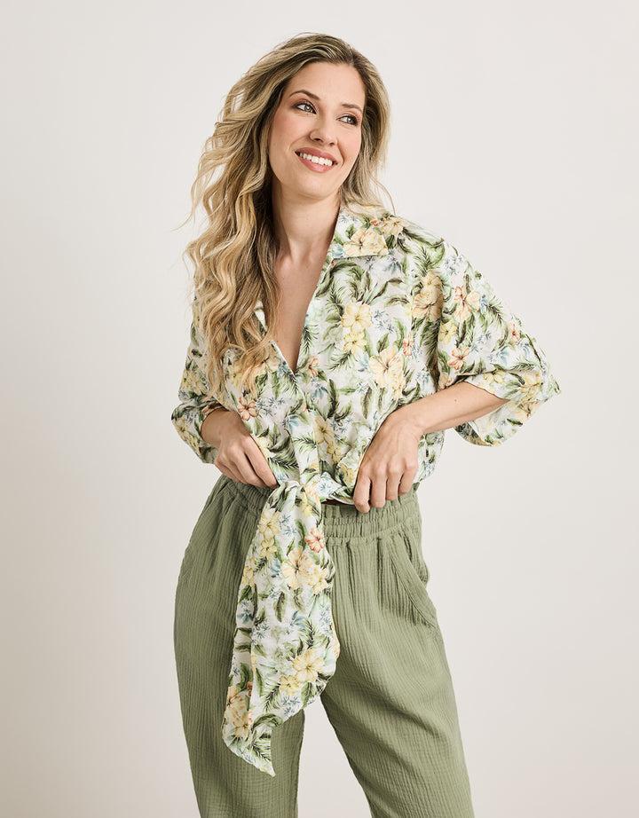 koala bay Camisa Manga Corta Amarillo - Abarris