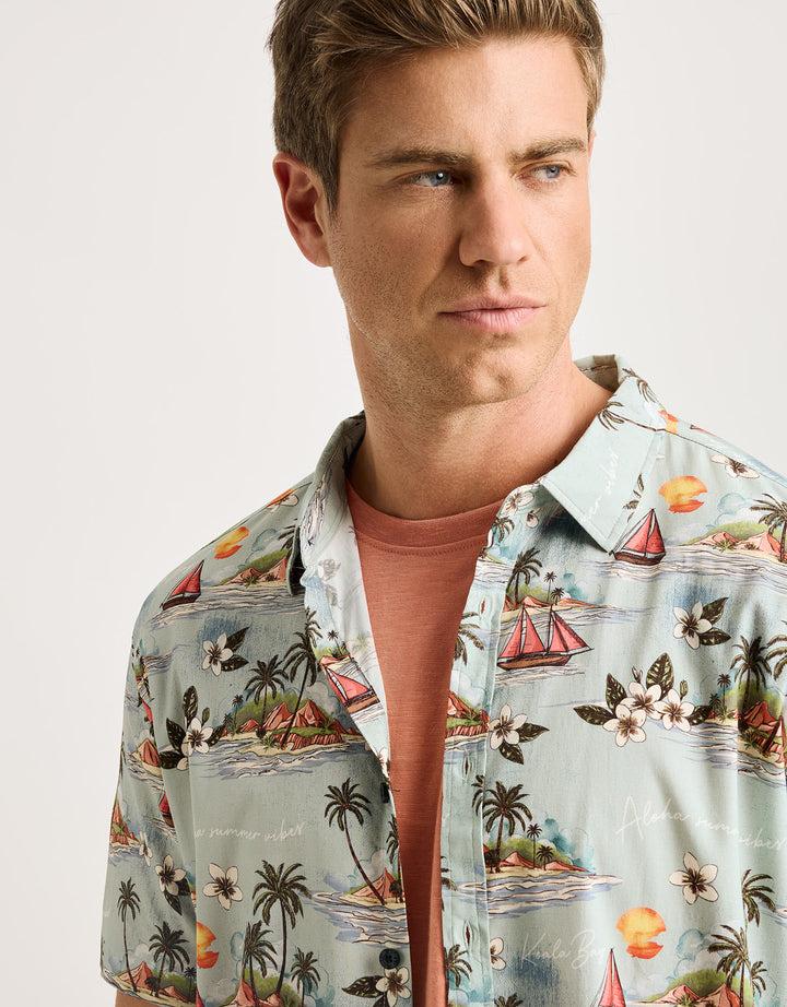 Koala Bay Camisa Manga Corta Azul Celeste - Cashoy