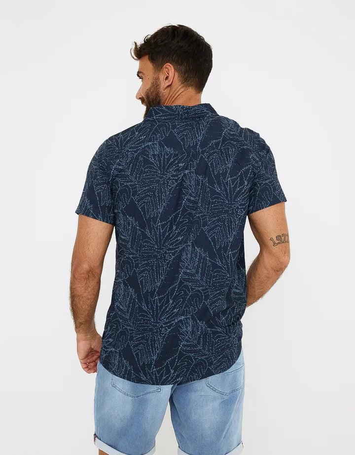 Koala Bay Camisa Manga Corta Azul - Furore