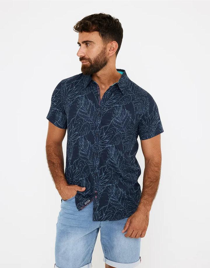 koala bay Camisa manga corta azul - Furore