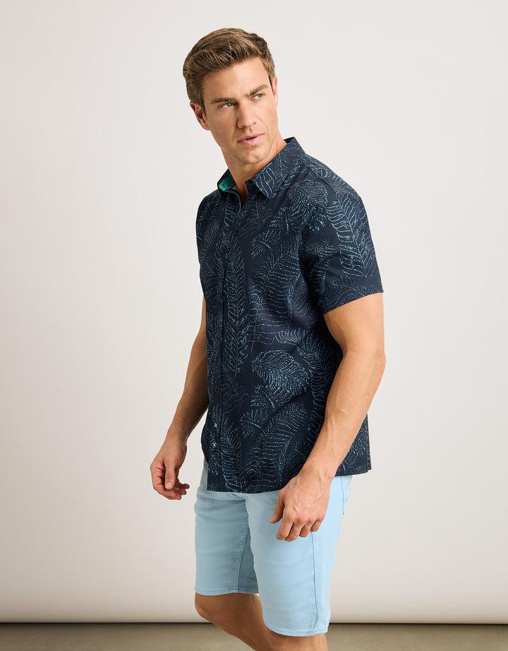 Koala Bay Camisa Manga Corta Azul Marino - Furaira