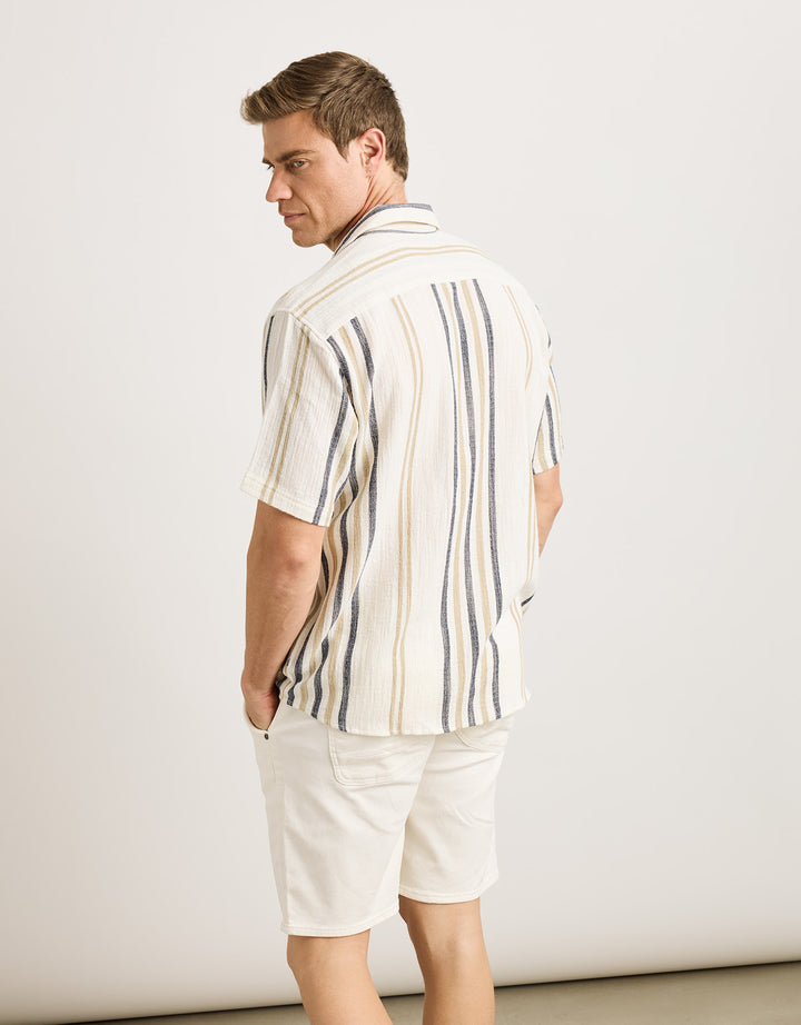 Koala Bay Camisa Manga Corta Azul Marino - Isao