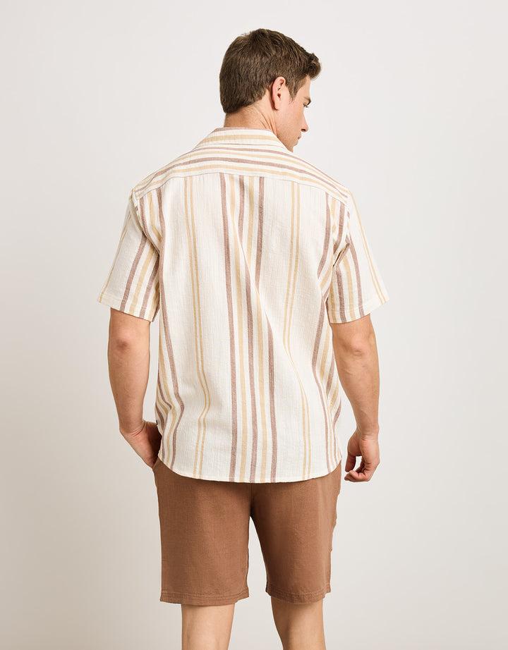 Koala Bay Camisa Manga Corta Marrón - Isao