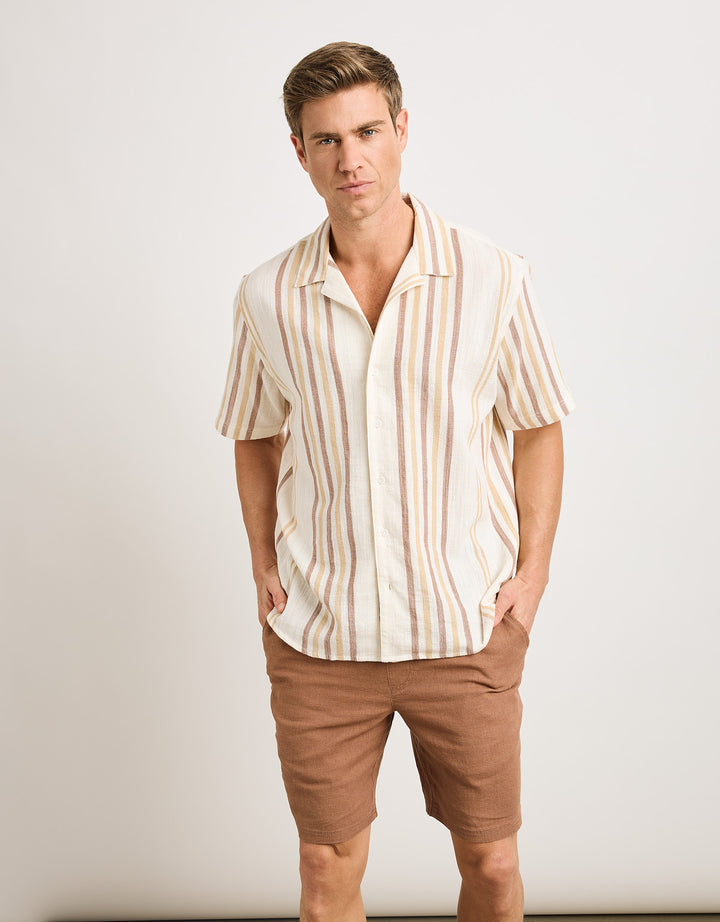 koala bay Camisa Manga Corta Marrón - Isao