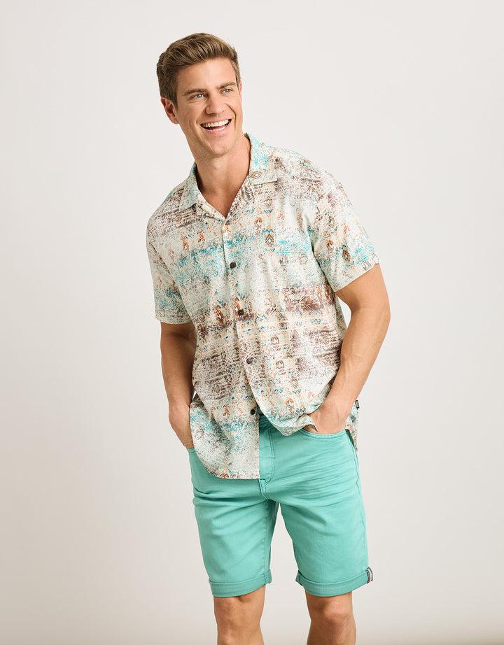 koala bay Camisa Manga Corta Multicolor - Marittima