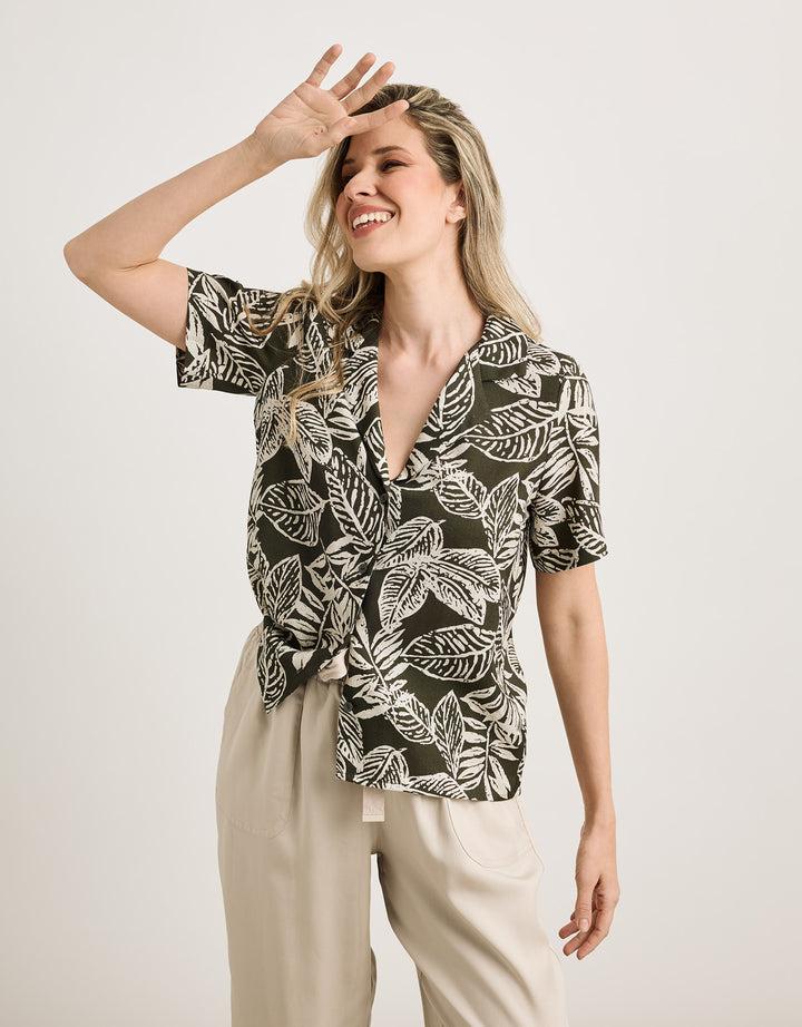 koala bay Camisa Manga Corta Verde - Bajita