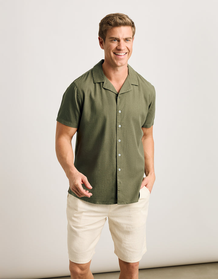 koala bay Camisa Manga Corta Verde Militar - Nikima