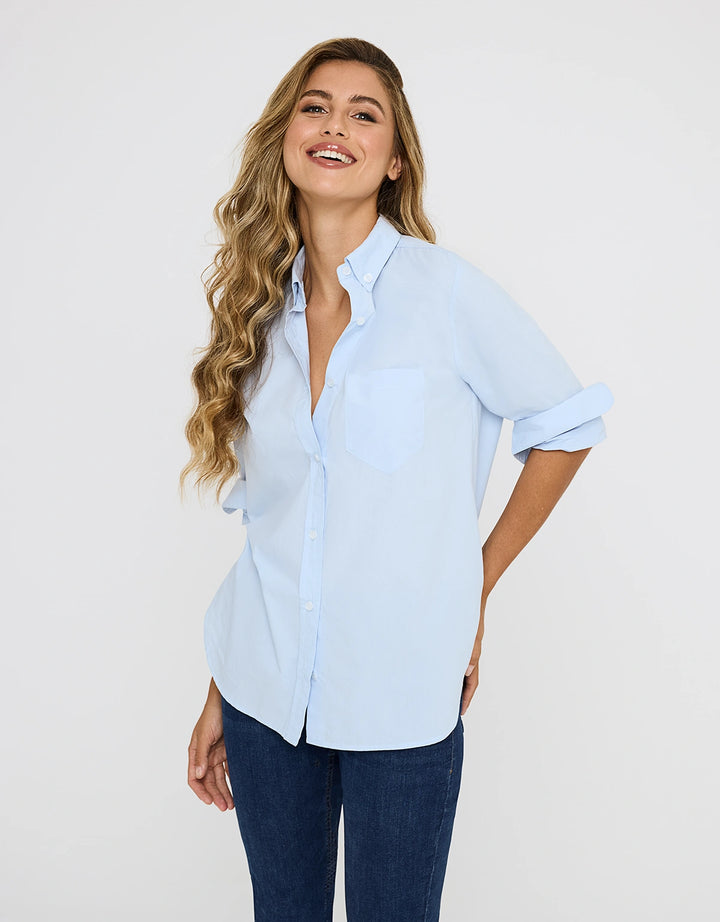 koala bay Camisa Manga Larga Azul - Ambre
