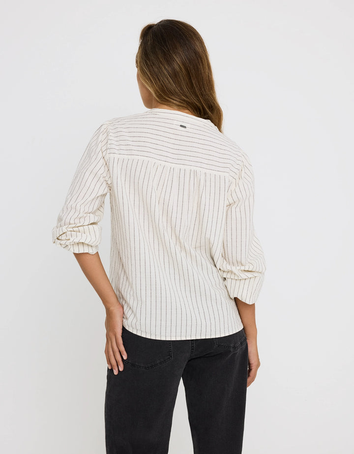 Koala Bay Camisa Manga Larga Rayas Off White - Tylus
