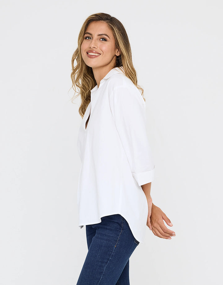 koala bay Camisa Oversize Blanco - Lospine