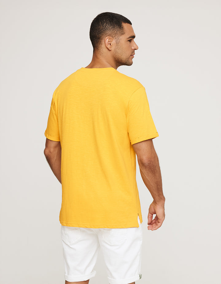 Koala Bay Camiseta Manga Corta Amarillo - Button