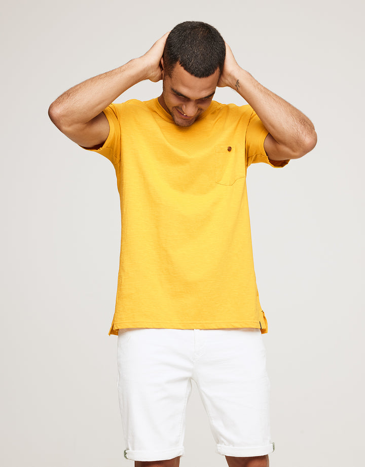 Koala Bay Camiseta Manga Corta Amarillo - Button