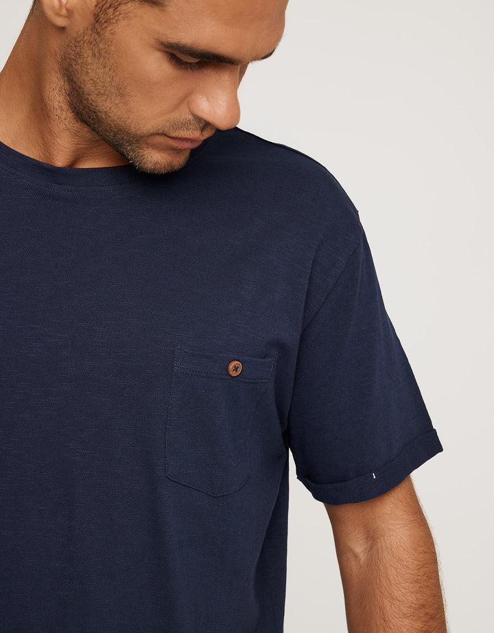 Koala Bay Camiseta Manga Corta Azul Marino - Button