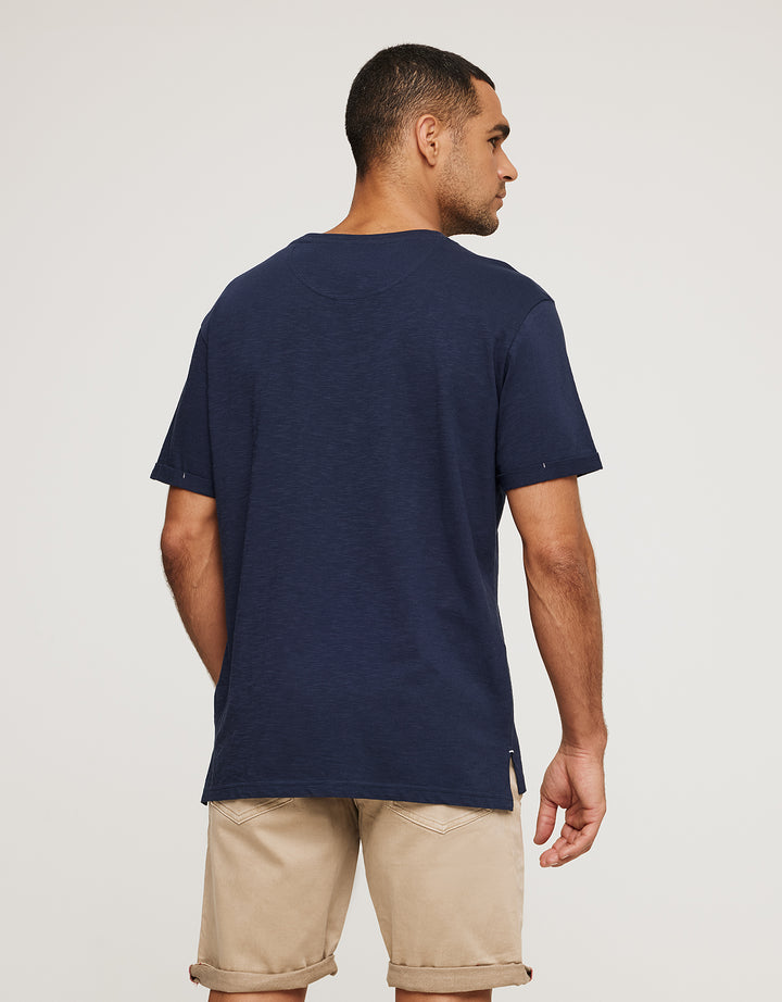 Koala Bay Camiseta Manga Corta Azul Marino - Button