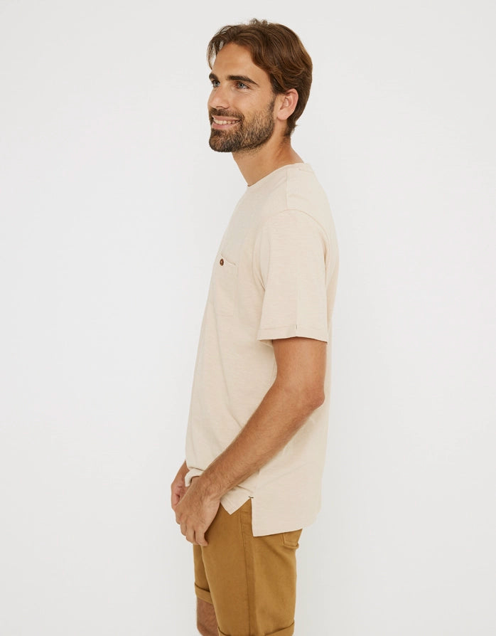 Koala Bay Camiseta Manga Corta Beige - Button