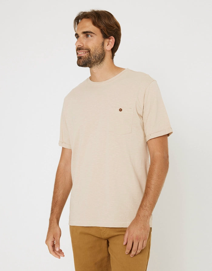 koala bay Camiseta Manga Corta Beige - Button