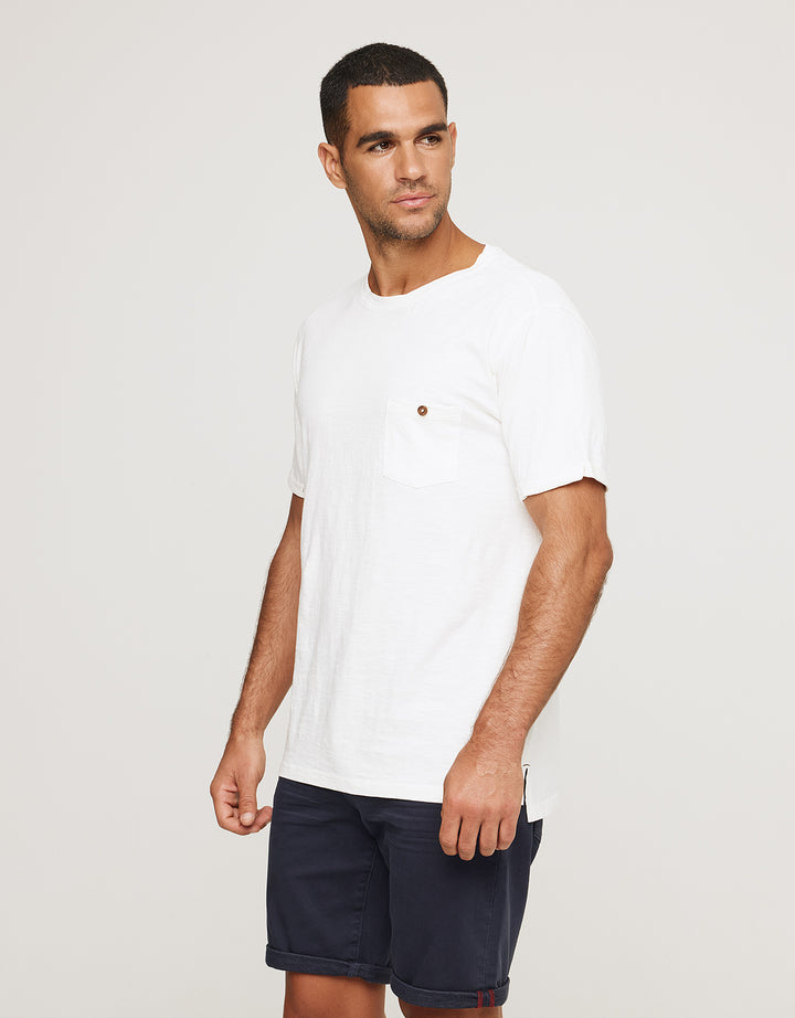 Koala Bay Camiseta Manga Corta Blanco - Button