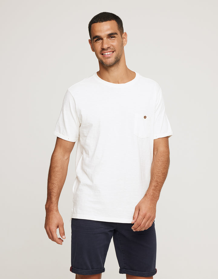 koala bay Camiseta Manga Corta Blanco - Button