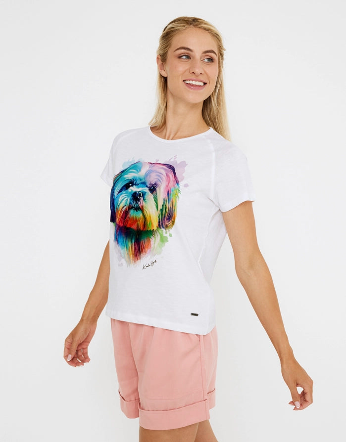 Koala Bay Camiseta Manga Corta Blanco - Calamocha