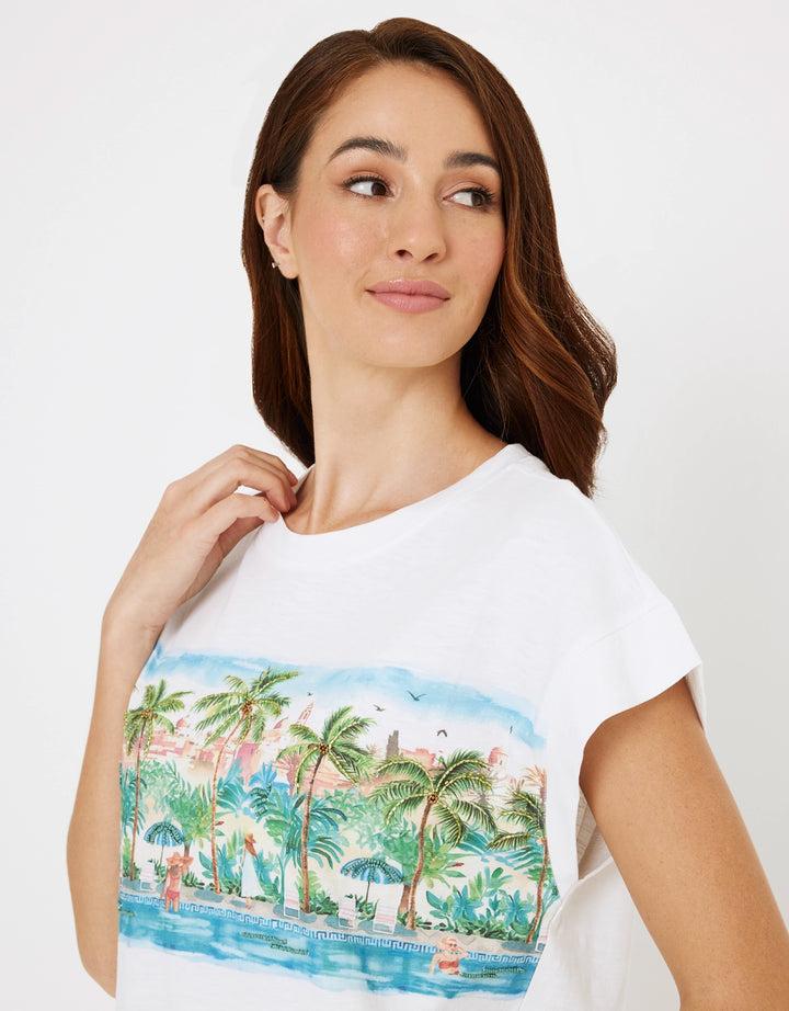 Koala Bay Camiseta Manga Corta Blanco - Naliaca