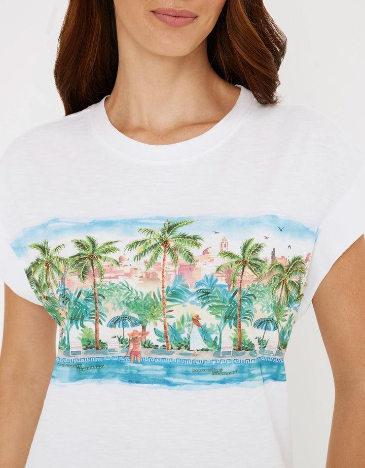 Koala Bay Camiseta Manga Corta Blanco - Naliaca