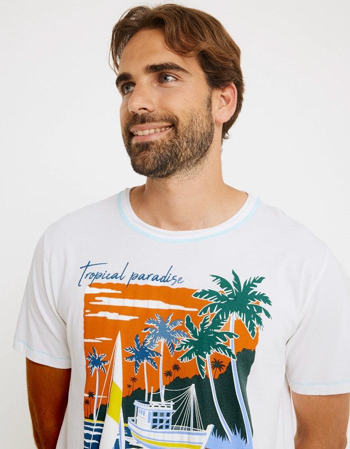 Koala Bay Camiseta Manga Corta Blanco - Paradiso