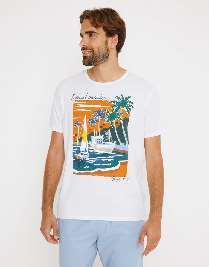 koala bay Camiseta Manga Corta Blanco - Paradiso