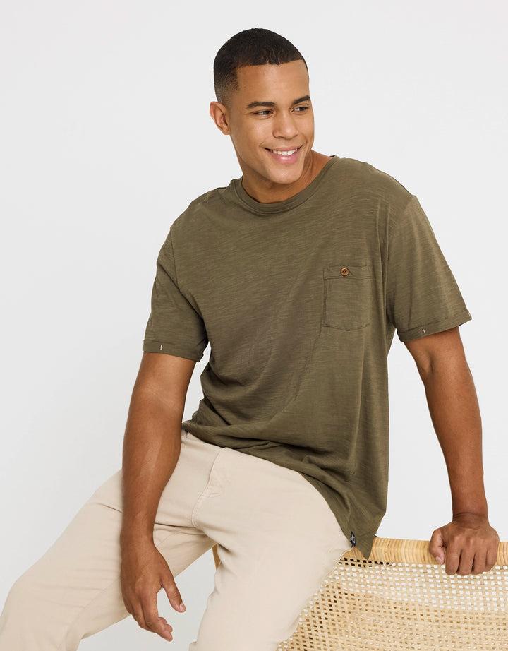 Koala Bay Camiseta Manga Corta Caqui - Button