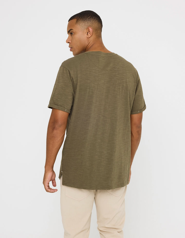 Koala Bay Camiseta Manga Corta Caqui - Button