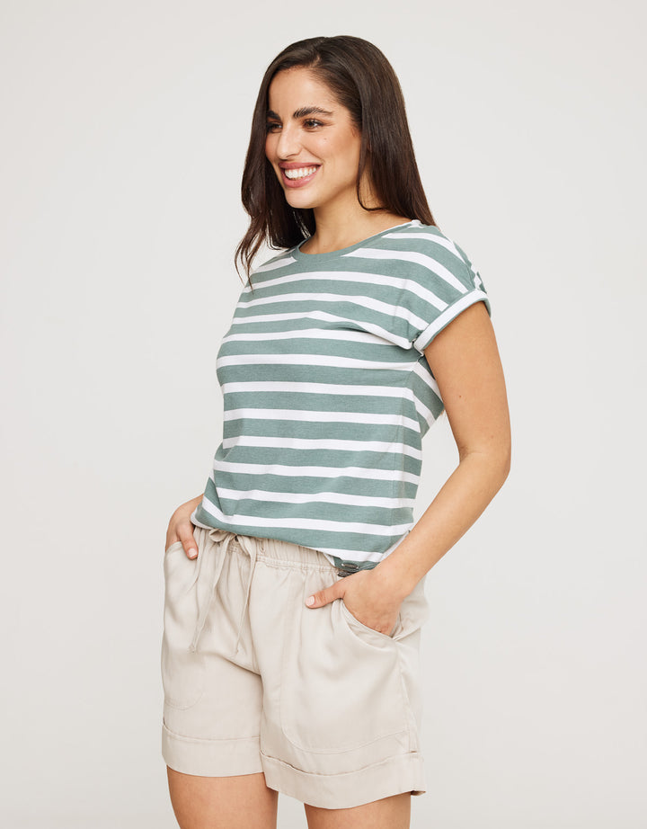 Koala Bay Camiseta Manga Corta De Rayas - Madonna