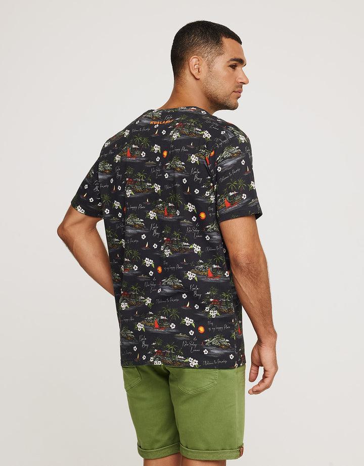 Koala Bay Camiseta Manga Corta Negro - Corsario