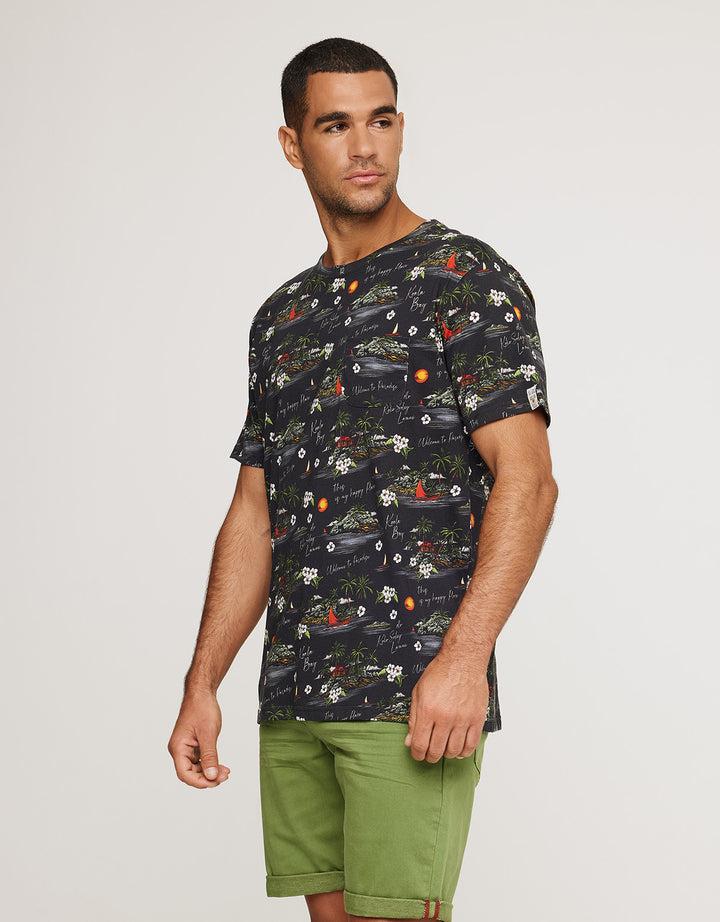 koala bay Camiseta Manga Corta Negro - Corsario