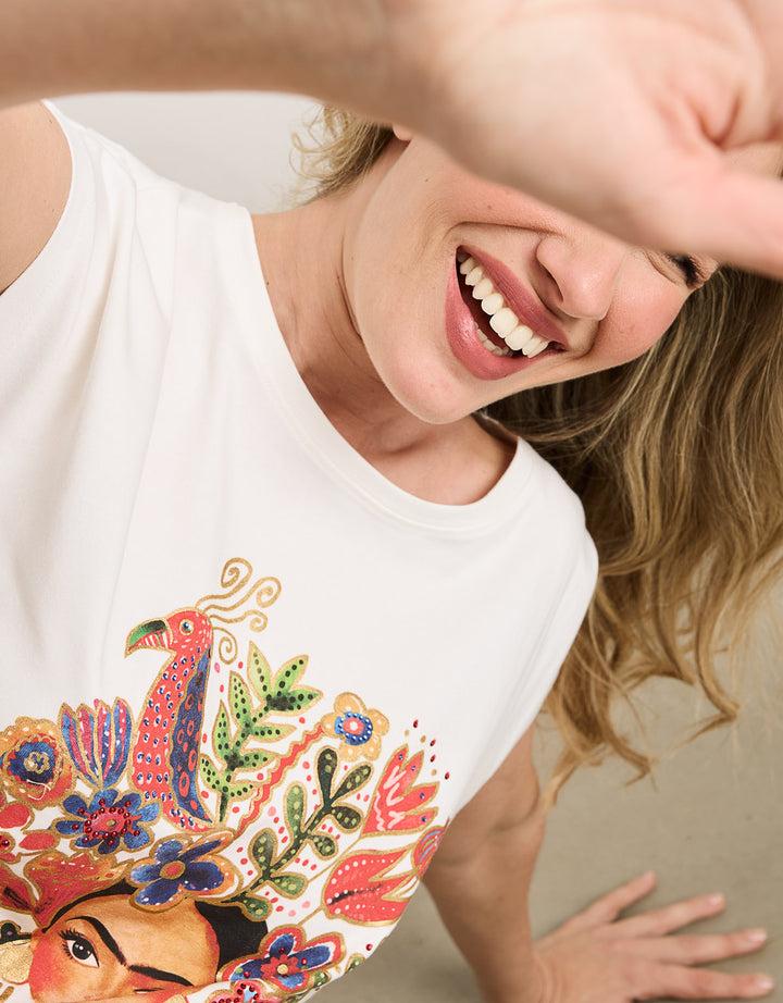 Koala Bay Camiseta Manga Corta Off White - Frilor