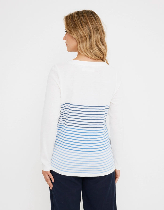 Koala Bay Camiseta Manga Larga Azul - Ryana