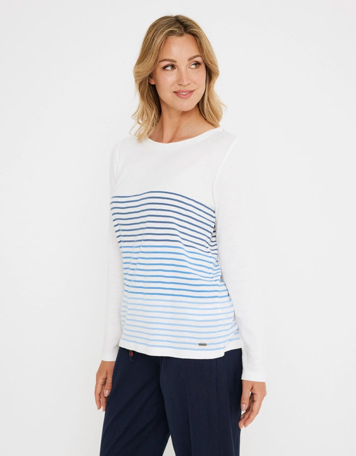 Koala Bay Camiseta Manga Larga Azul - Ryana