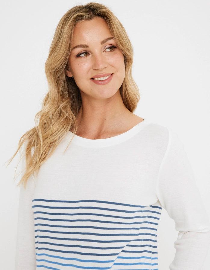 Koala Bay Camiseta Manga Larga Azul - Ryana