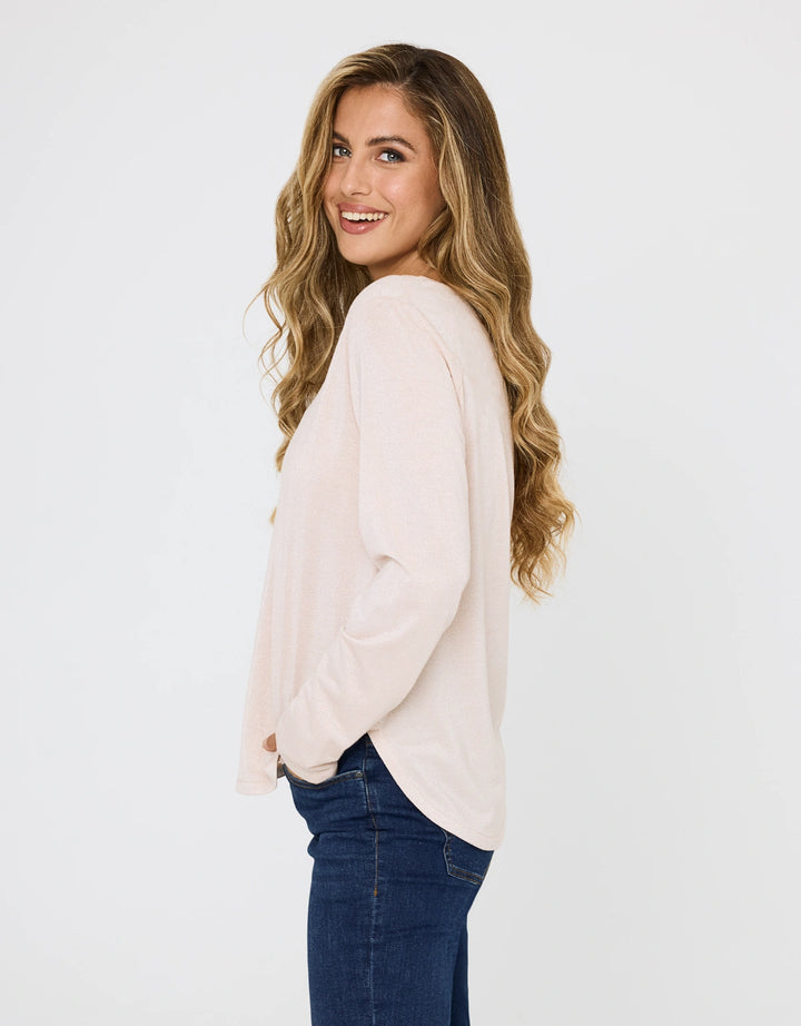 Koala Bay Camiseta Manga Larga Rosa - Amilka