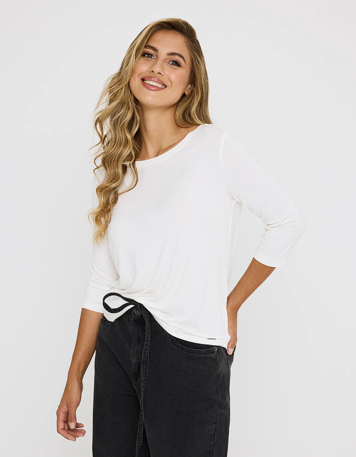 Koala Bay Camiseta Media Manga Beige - Kloraleen