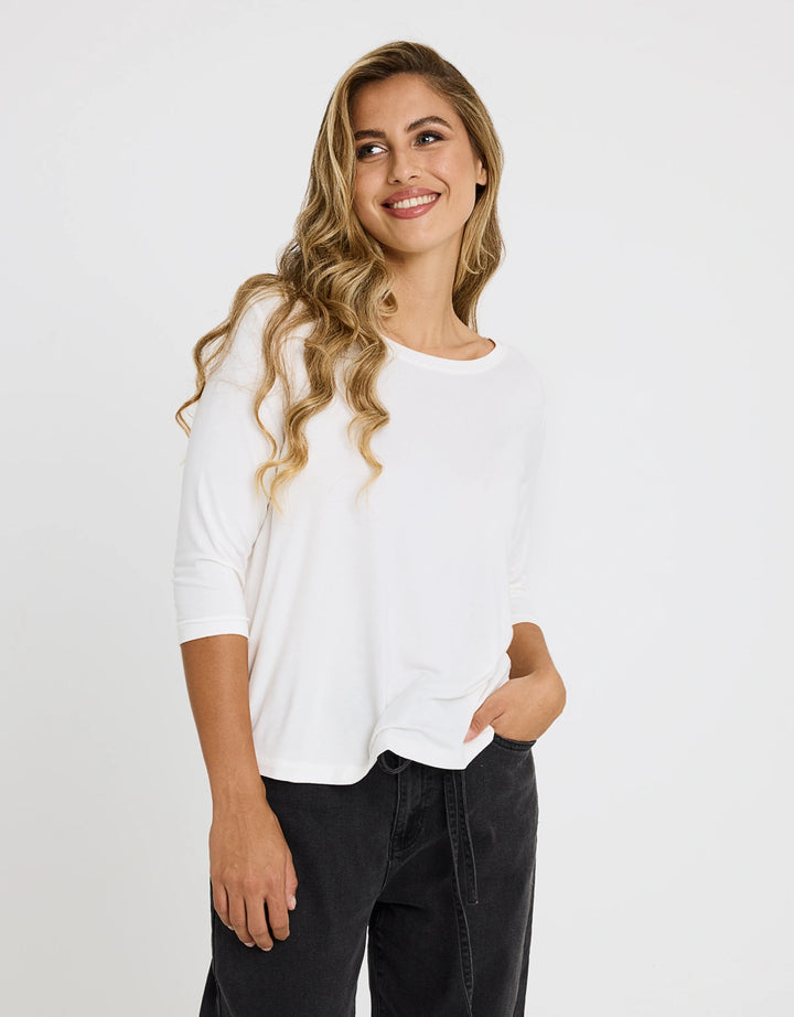 koala bay Camiseta Media Manga Beige - Kloraleen