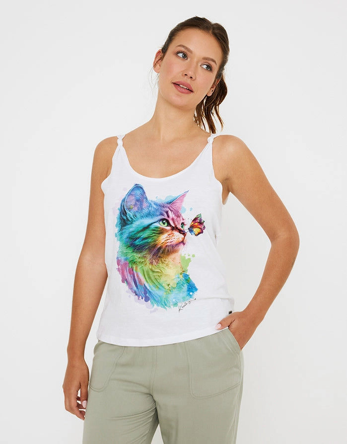 koala bay Camiseta Tirantes Gato - Demora