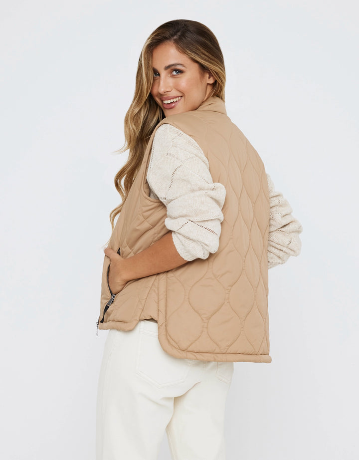 Koala Bay Chaleco Marrón Acolchado - Jantersin