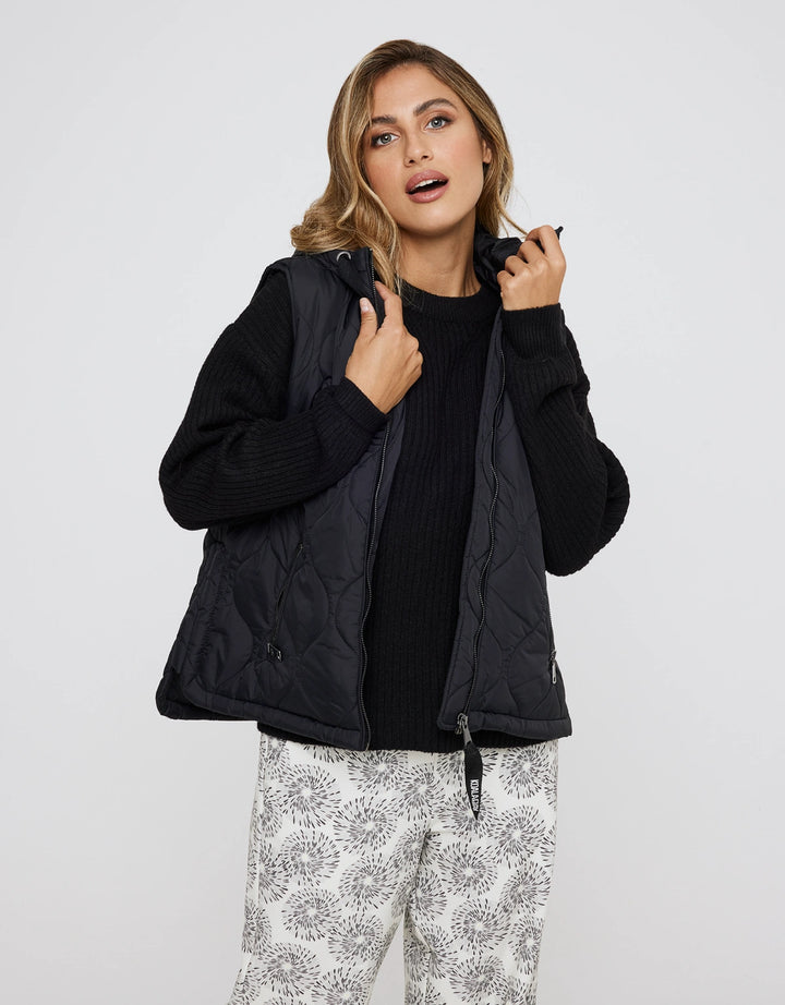 koala bay Chaleco Negro Acolchado - Janter