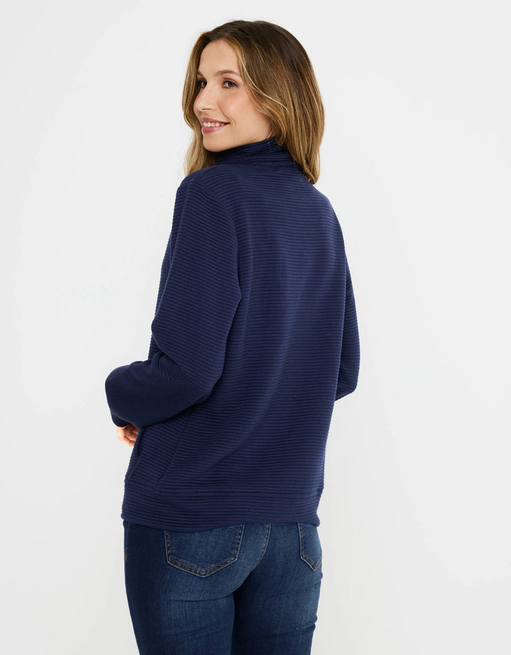 Koala Bay Chaqueta Cremallera Azul Marino - Tigia