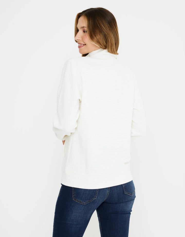 Koala Bay Chaqueta Cremallera Blanco - Tigia