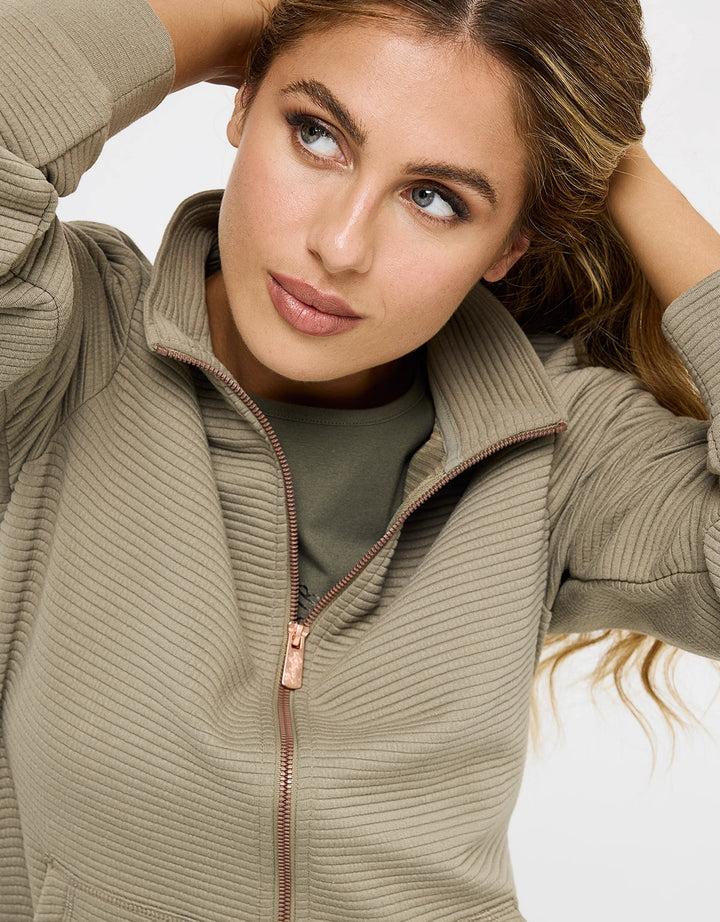 Koala Bay Chaqueta Cremallera Caqui - Tigia