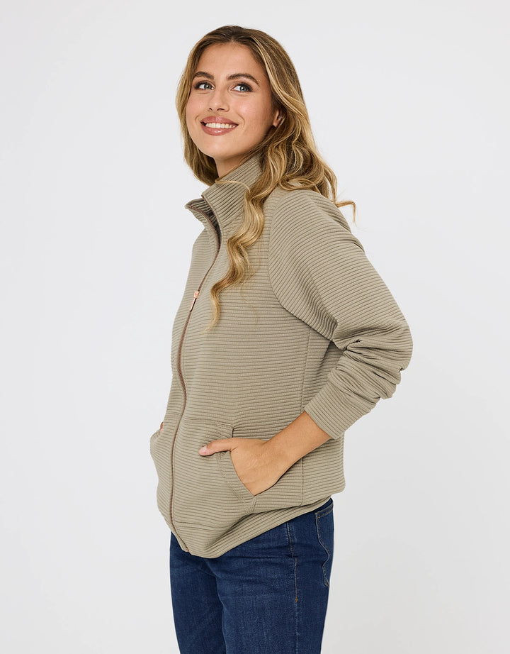 Koala Bay Chaqueta Cremallera Caqui - Tigia