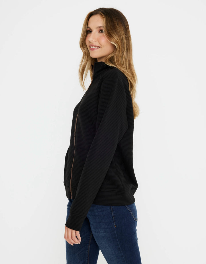 Koala Bay Chaqueta Cremallera Negro - Tigia